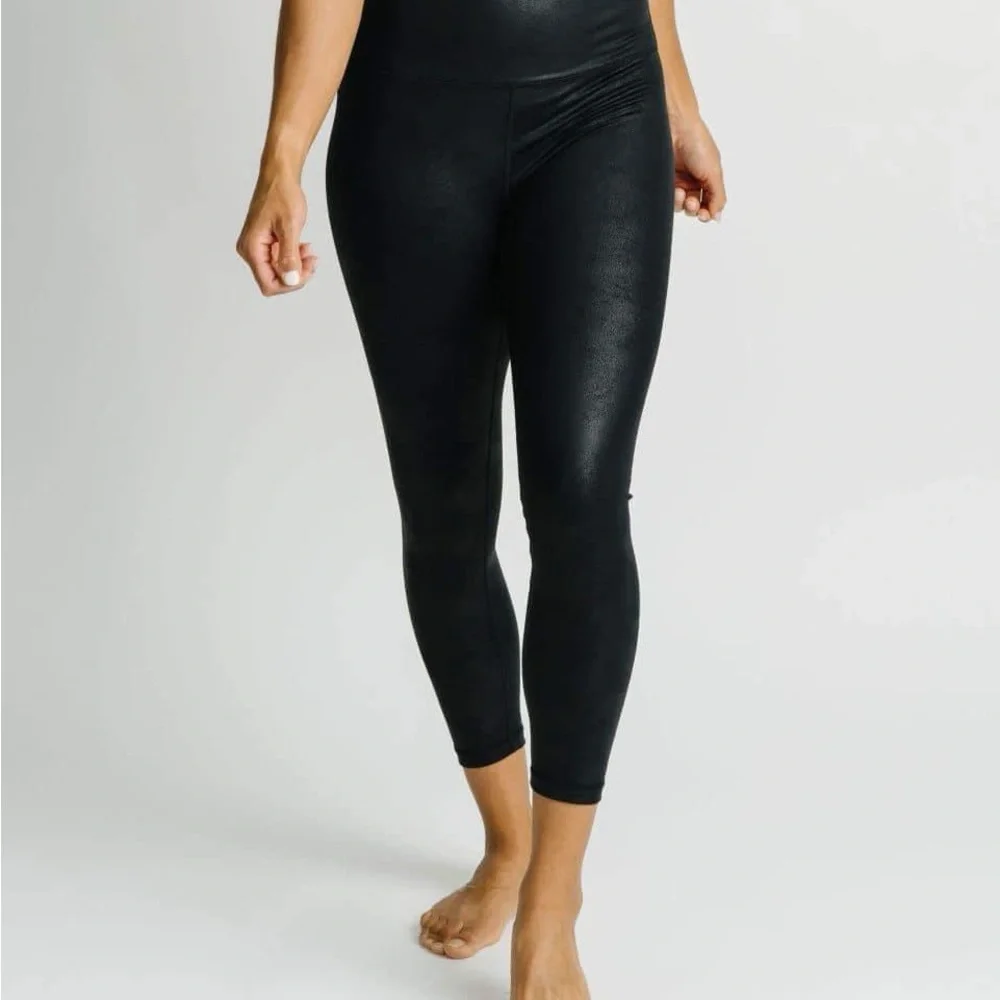 Zyia Distressed Bleeker Street Hi-Rise Legging 7/8 24 Sz 4 - Picture 2 of 6